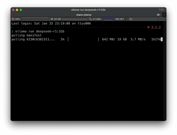 ollama run deepseek-r1:32b